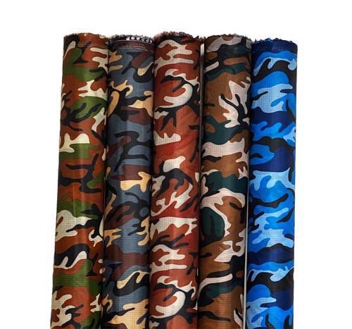 Ripstop camo waterproof fabric - camo,