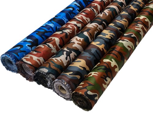 Waterproof camo ripstop fabric - camo,